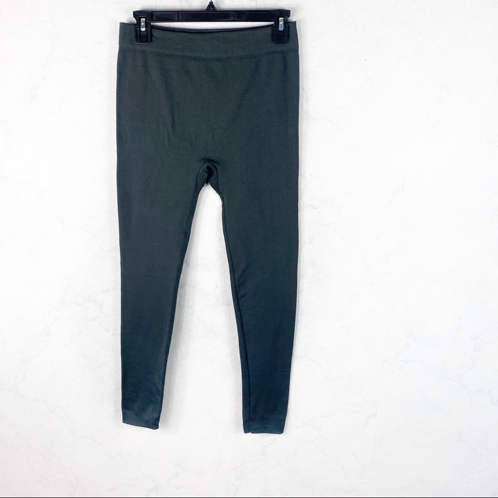 [One Step Up] Dark Gray Pull On Legging Tights